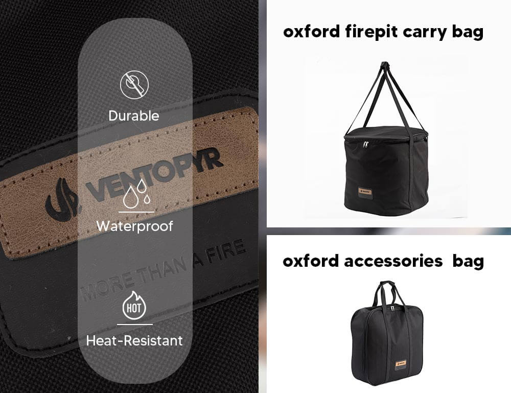 Detailed illustration of the fire pit carry bag